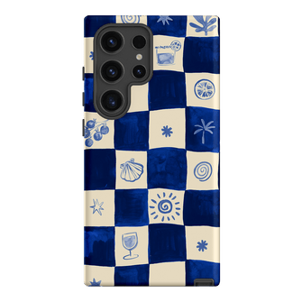 Afternoon Mezze Azure Printed Phone Cases Samsung Galaxy S24 Ultra / Armoured by Charlie Taylor - The Dairy