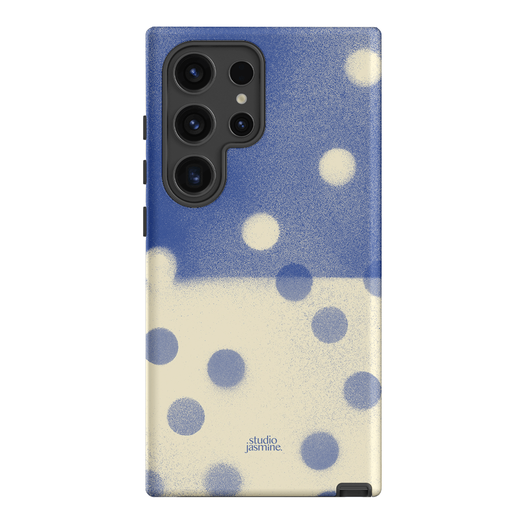 Bleu Polka Dot Printed Phone Cases Samsung Galaxy S24 Ultra / Armoured by Jasmine Dowling - The Dairy