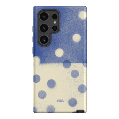 Bleu Polka Dot Printed Phone Cases Samsung Galaxy S24 Ultra / Armoured by Jasmine Dowling - The Dairy
