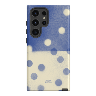 Bleu Polka Dot Printed Phone Cases Samsung Galaxy S24 Ultra / Armoured by Jasmine Dowling - The Dairy