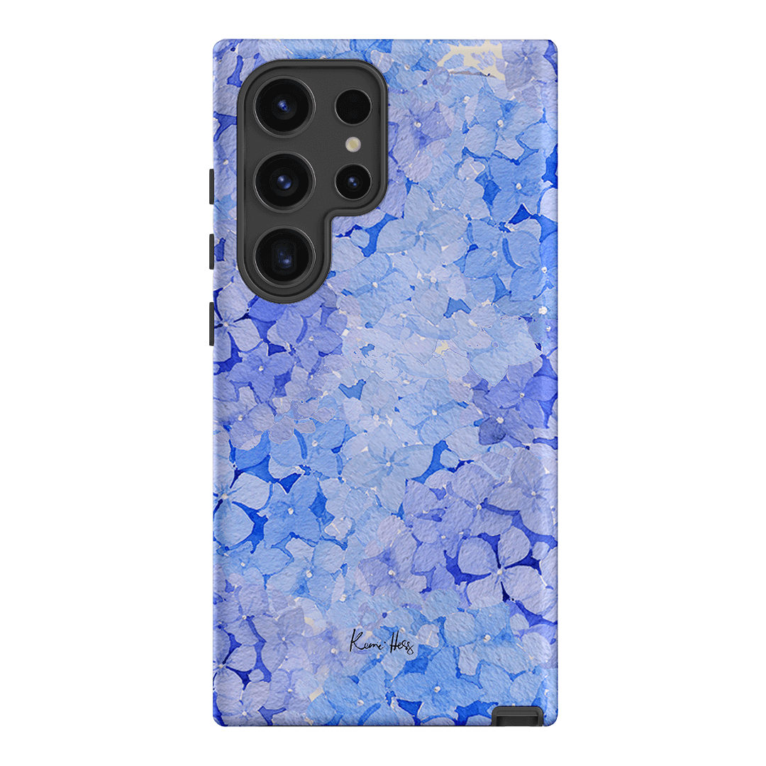 Hydrangea Blue Printed Phone Cases Samsung Galaxy S24 Ultra / Armoured by Kerrie Hess - The Dairy
