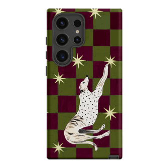 Check Greyhound Green Printed Phone Cases Samsung Galaxy S24 Ultra / Armoured by Lisa Hu - The Dairy