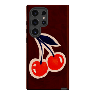 Cherries Printed Phone Cases Samsung Galaxy S24 Ultra / Armoured by Studio Bon - The Dairy