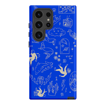 Easty Flash Blue Printed Phone Cases Samsung Galaxy S24 Ultra / Armoured by Easty Beasty - The Dairy
