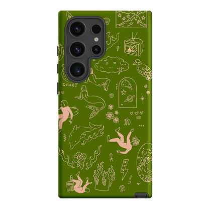 Easty Flash Green Printed Phone Cases Samsung Galaxy S24 Ultra / Armoured by Easty Beasty - The Dairy