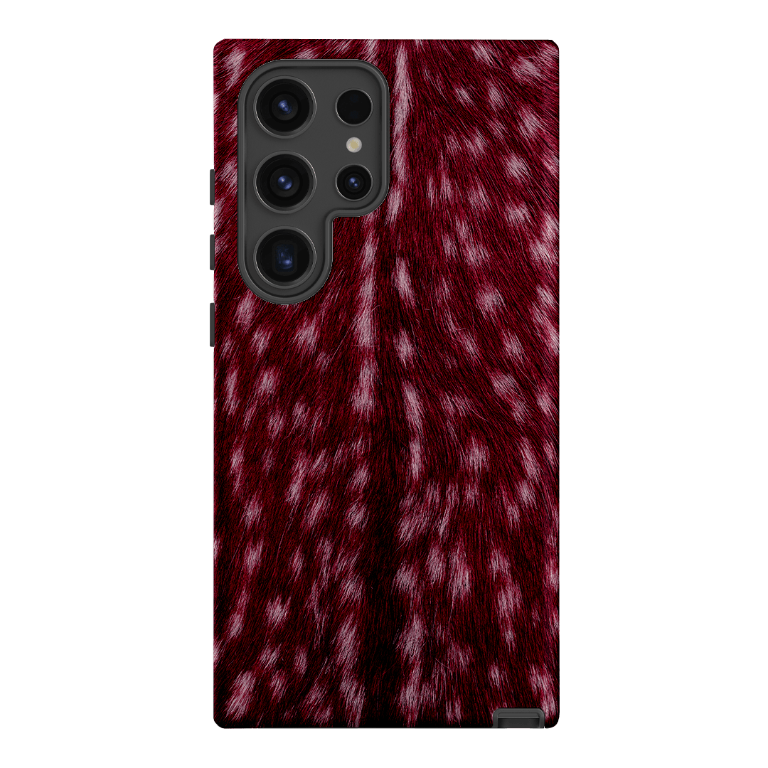 Fawn Burgundy Printed Phone Cases Samsung Galaxy S24 Ultra / Armoured by The Dairy - The Dairy