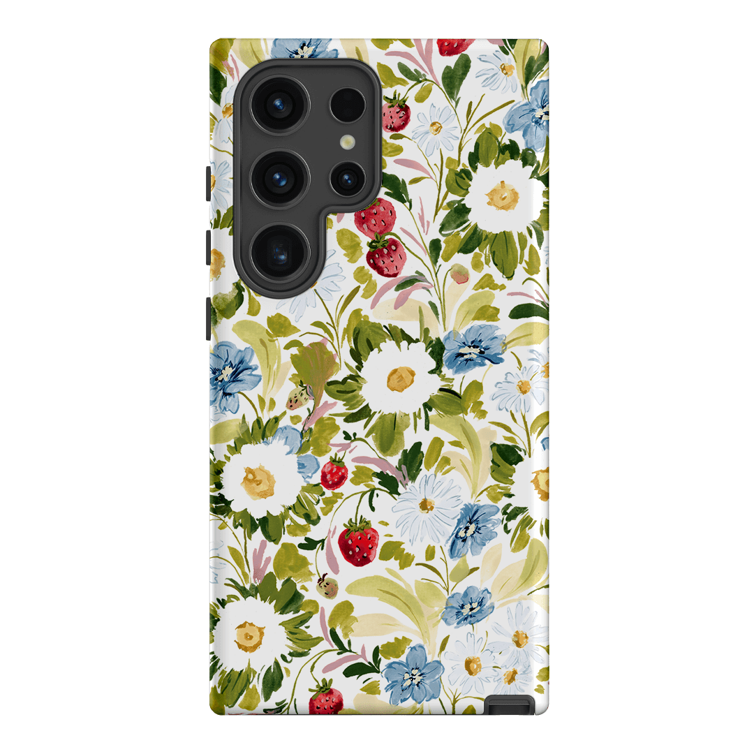 Garden Strawberries Printed Phone Cases Samsung Galaxy S24 Ultra / Armoured by Ellie Mae - The Dairy
