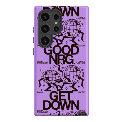Good Energy in Purple Printed Phone Cases Samsung Galaxy S24 Ultra / Armoured by After Hours - The Dairy