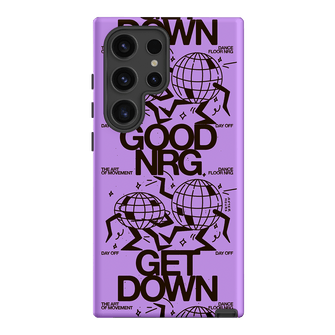 Good Energy in Purple Printed Phone Cases Samsung Galaxy S24 Ultra / Armoured by After Hours - The Dairy