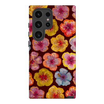 Hibiscus Holiday Rouge Printed Phone Cases Samsung Galaxy S24 Ultra / Armoured by BG. Studio - The Dairy