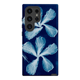 Hibiscus Cyanotype Printed Phone Cases Samsung Galaxy S24 Ultra / Armoured by Sally Hungerford - The Dairy