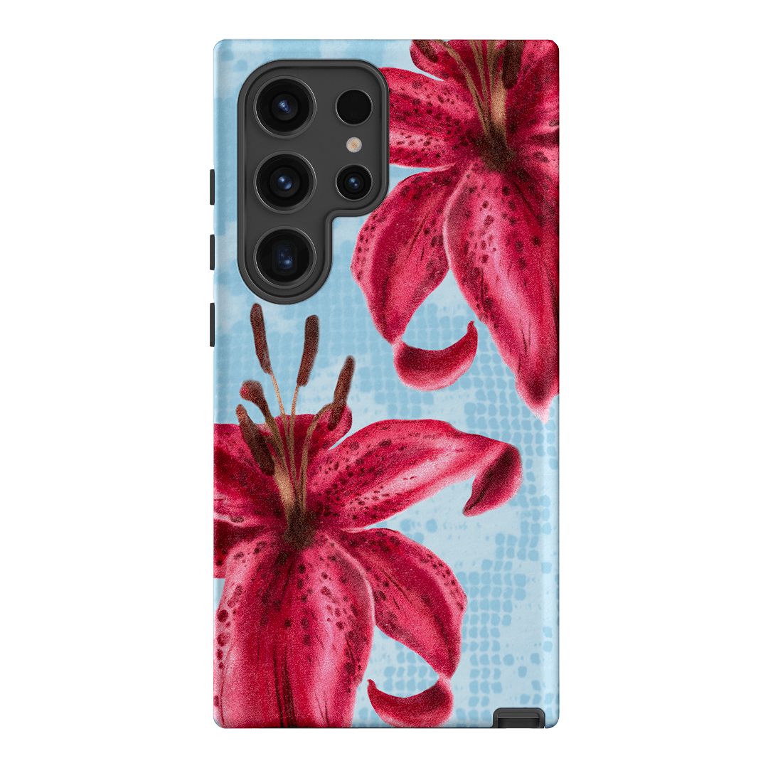 Lillies Printed Phone Cases Samsung Galaxy S24 Ultra / Armoured by Sally Hungerford - The Dairy