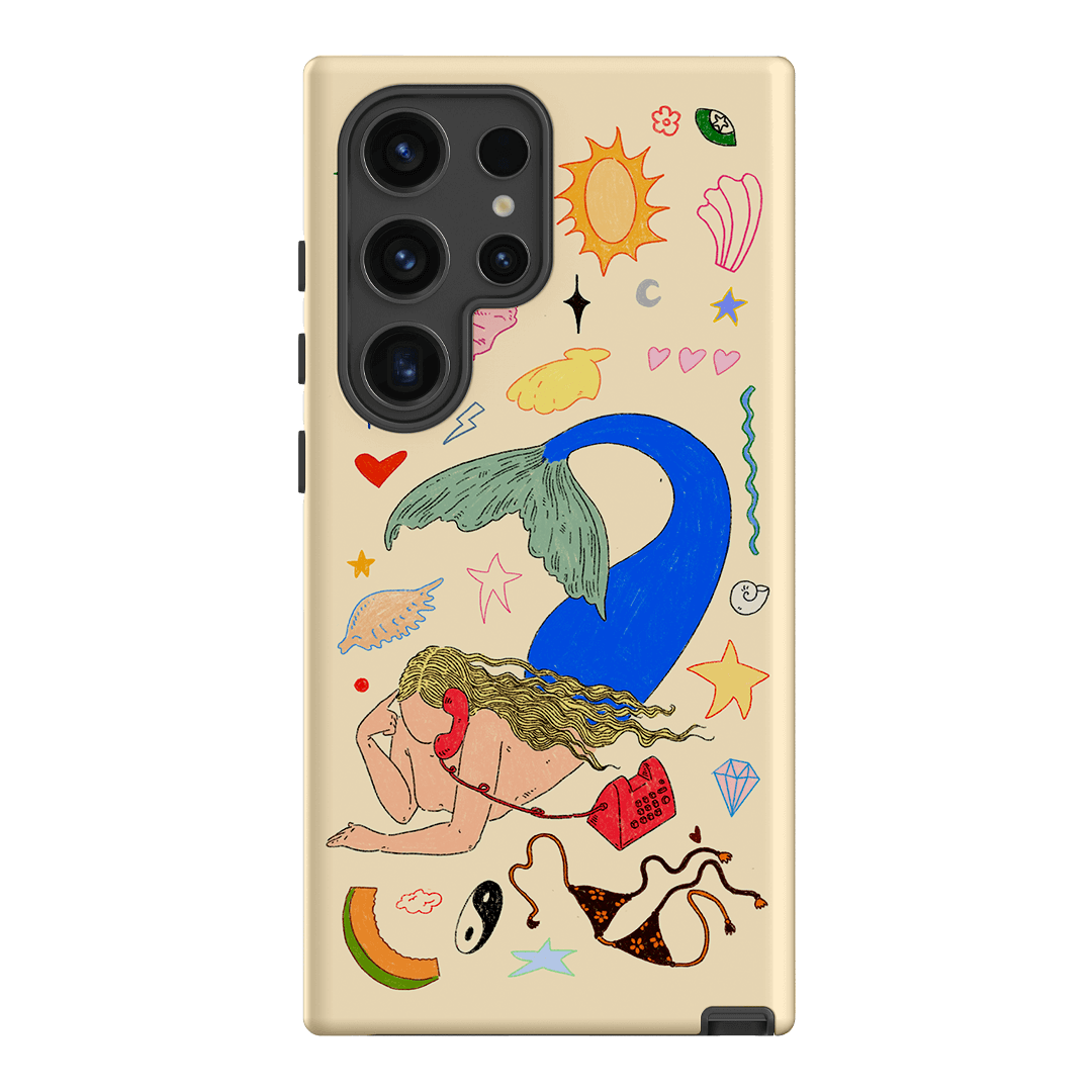 Mermaid Salad Cream Printed Phone Cases Samsung Galaxy S24 Ultra / Armoured by Easty Beasty - The Dairy