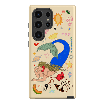 Mermaid Salad Cream Printed Phone Cases Samsung Galaxy S24 Ultra / Armoured by Easty Beasty - The Dairy