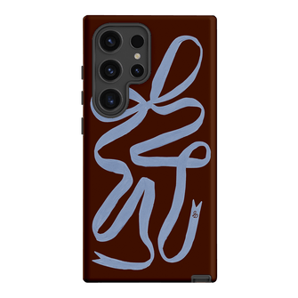 Mocha Ribbon Printed Phone Cases Samsung Galaxy S24 Ultra / Armoured by Jasmine Dowling - The Dairy