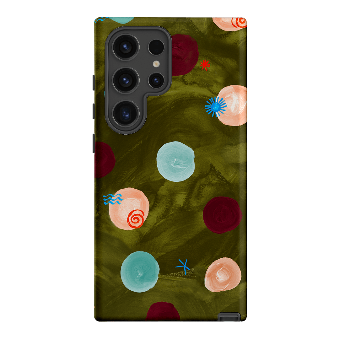 Olive Spot Printed Phone Cases Samsung Galaxy S24 Ultra / Armoured by Charlie Taylor - The Dairy