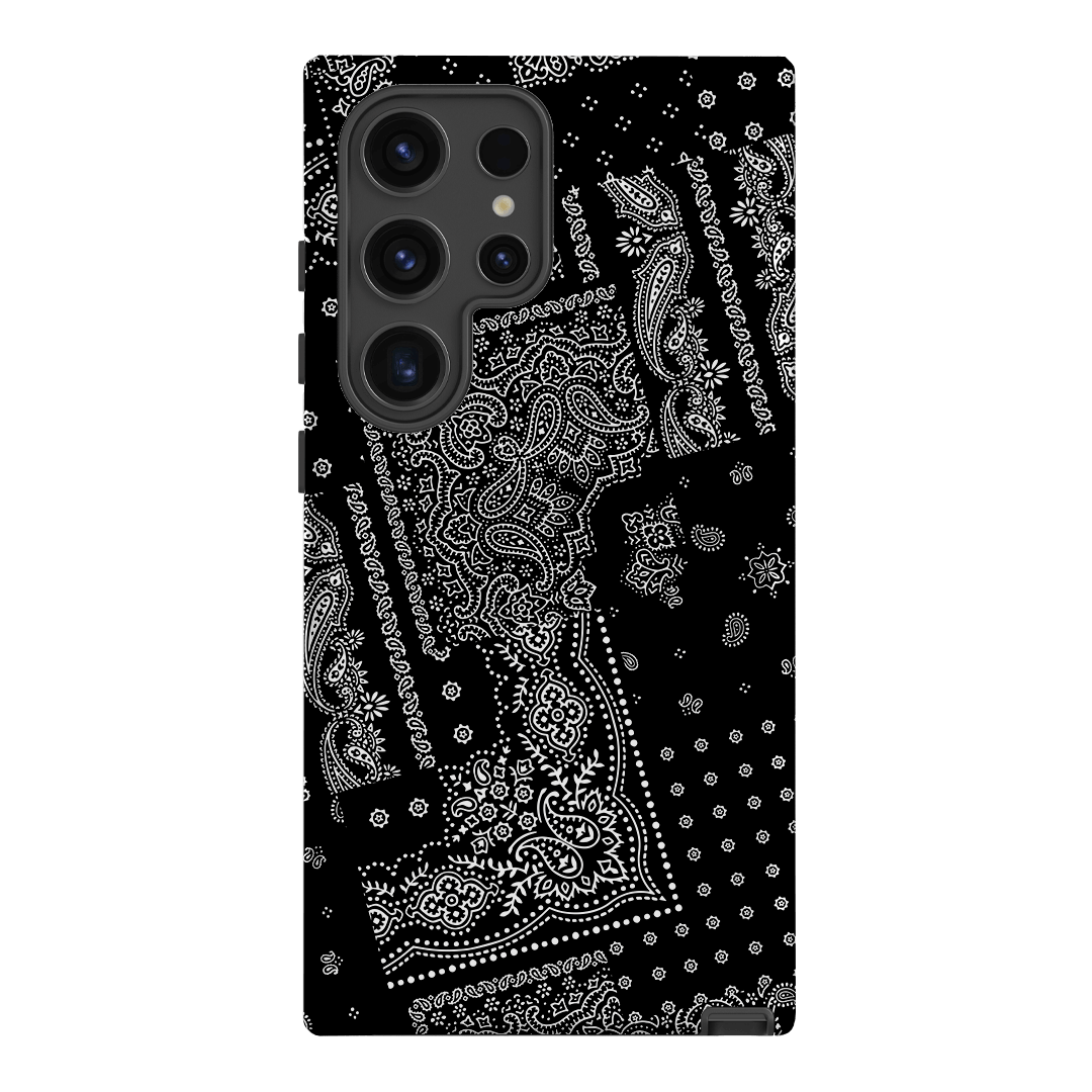 Paisley Noir Printed Phone Cases Samsung Galaxy S24 Ultra / Armoured by The Dairy - The Dairy