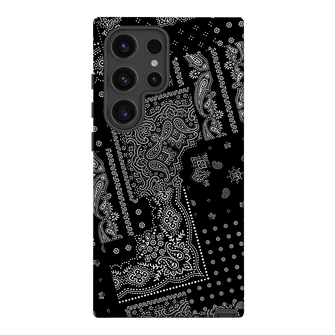 Paisley Noir Printed Phone Cases Samsung Galaxy S24 Ultra / Armoured by The Dairy - The Dairy