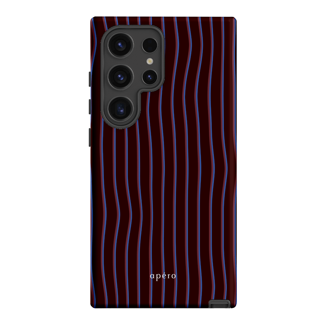 Panama Burgundy Printed Phone Cases Samsung Galaxy S24 Ultra / Armoured by Apero - The Dairy