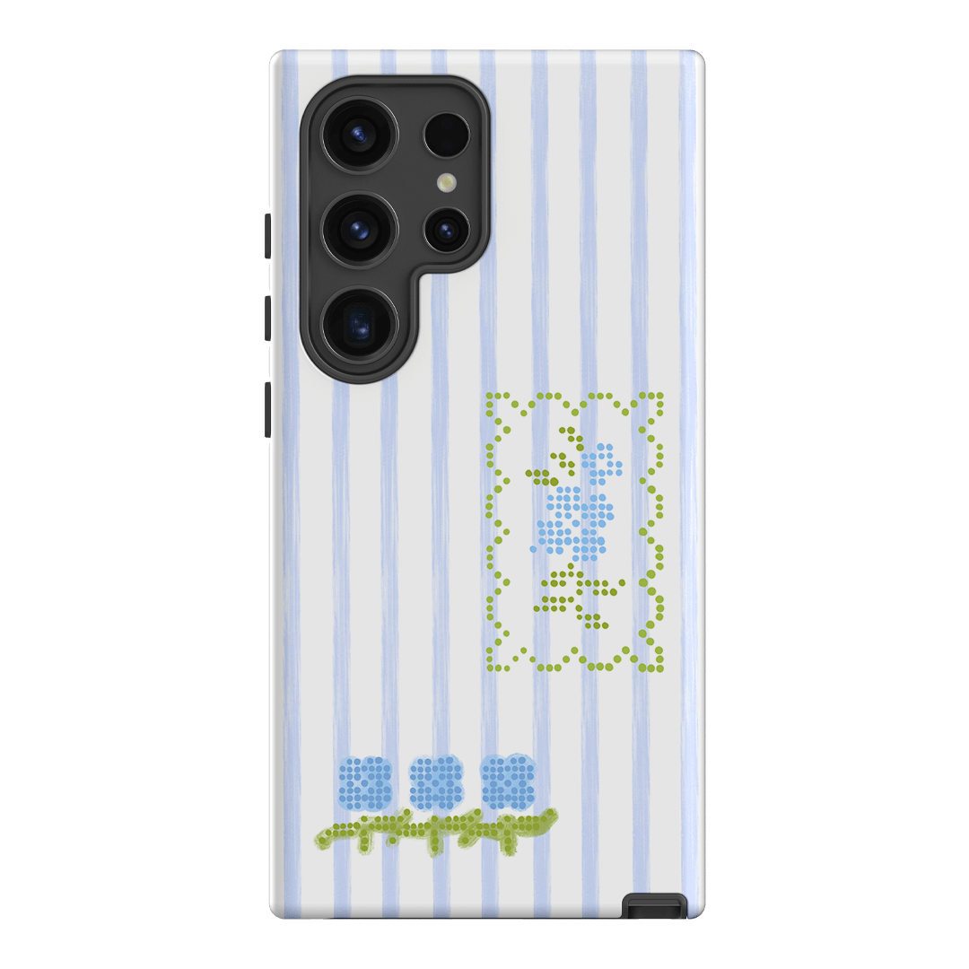 Patchwork Blue Printed Phone Cases Samsung Galaxy S24 Ultra / Armoured by Kayla Carr - The Dairy