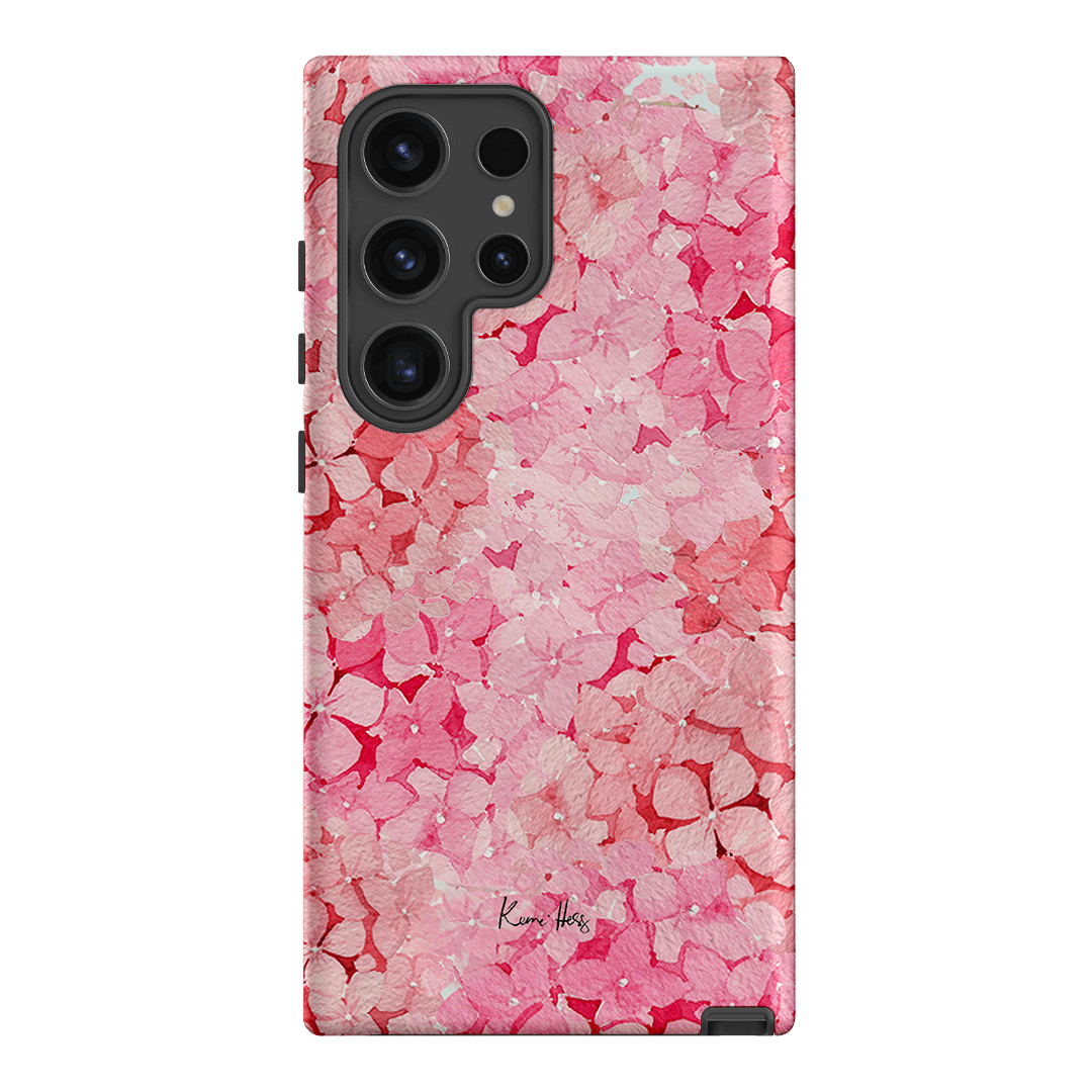 Hydrangea Pink Printed Phone Cases Samsung Galaxy S24 Ultra / Armoured by Kerrie Hess - The Dairy