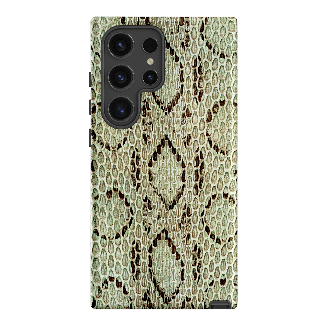 Pistachio Python Printed Phone Cases Samsung Galaxy S24 Ultra / Armoured by The Dairy - The Dairy