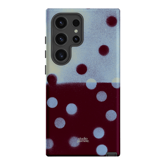 Plum Polka Dot Printed Phone Cases Samsung Galaxy S24 Ultra / Armoured by Jasmine Dowling - The Dairy