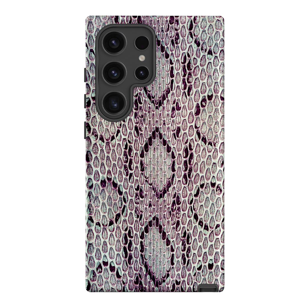 Plum Python Printed Phone Cases Samsung Galaxy S24 Ultra / Armoured by The Dairy - The Dairy