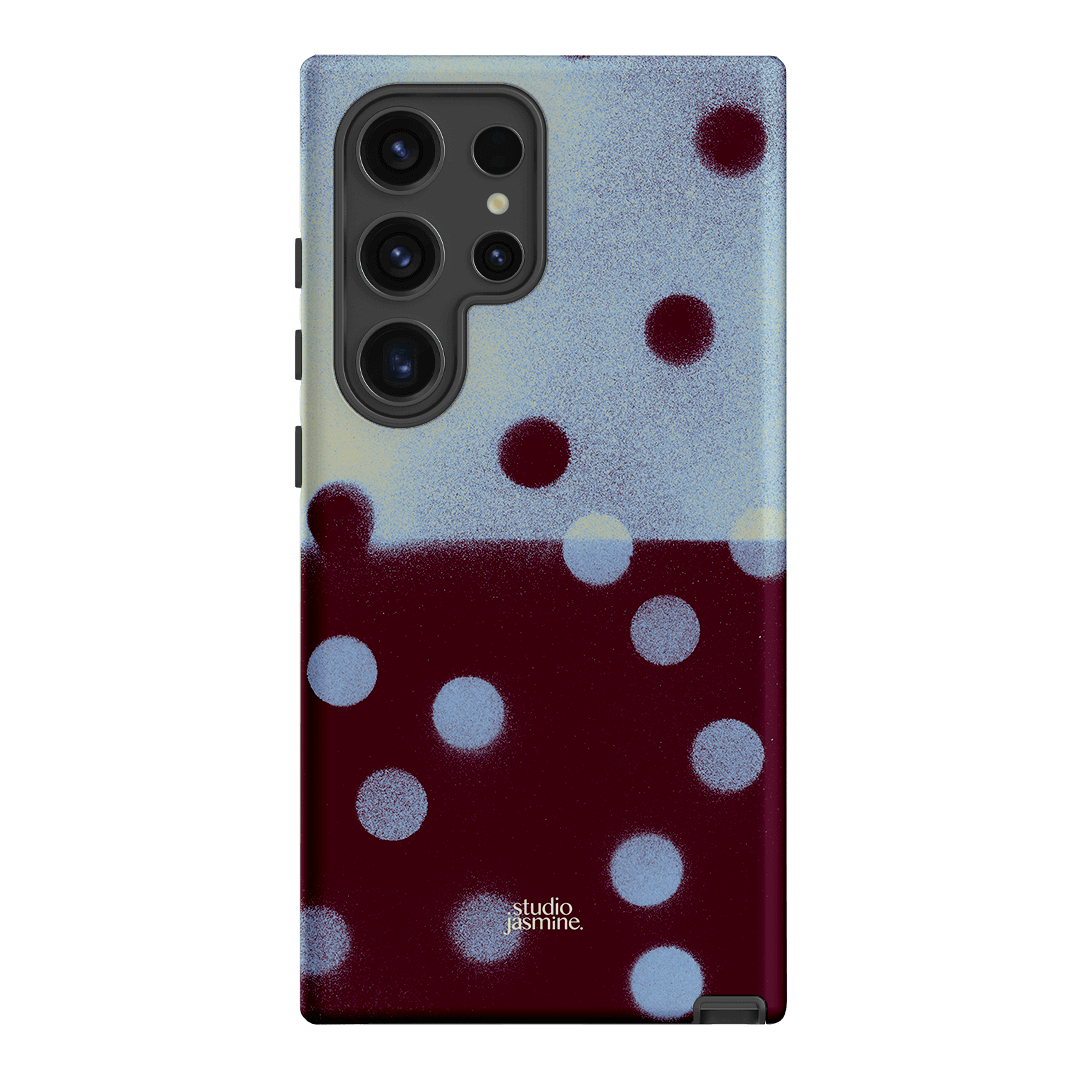 Plum Polka Dot Printed Phone Cases Samsung Galaxy S24 Ultra / Armoured by Jasmine Dowling - The Dairy