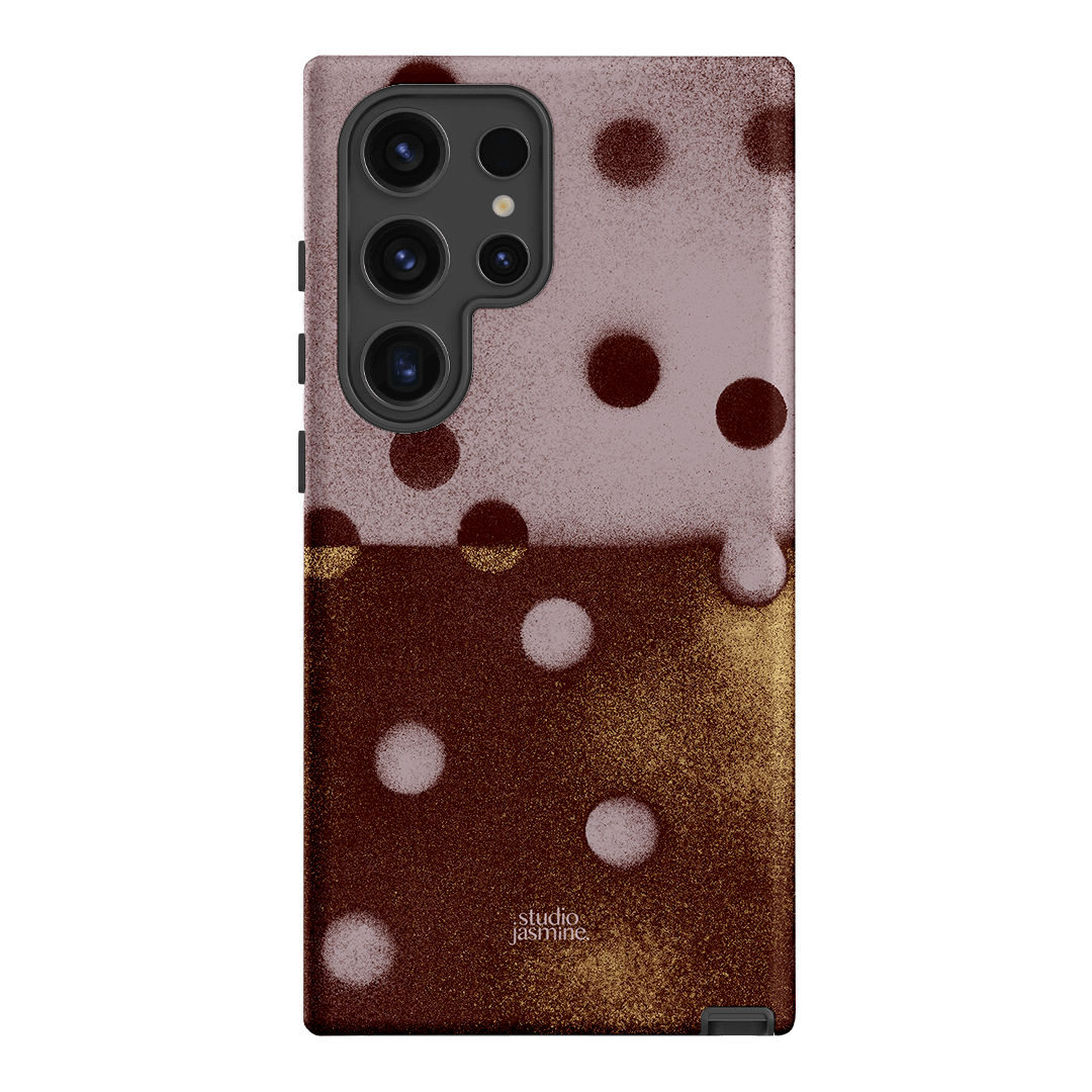 Rust Polka Dot Printed Phone Cases Samsung Galaxy S24 Ultra / Armoured by Jasmine Dowling - The Dairy