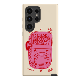 Sardine Social Red Printed Phone Cases Samsung Galaxy S24 Ultra / Armoured by The Dairy - The Dairy