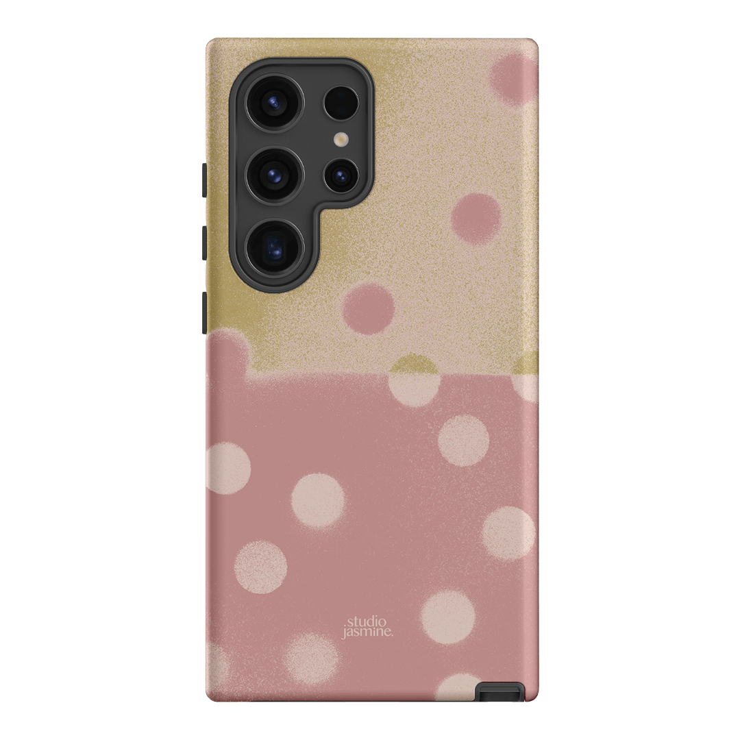 Strawberry Polka Dot Printed Phone Cases Samsung Galaxy S24 Ultra / Armoured by Jasmine Dowling - The Dairy