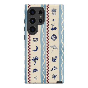 Summer Snacks Blue Printed Phone Cases Samsung Galaxy S24 Ultra / Armoured by Charlie Taylor - The Dairy