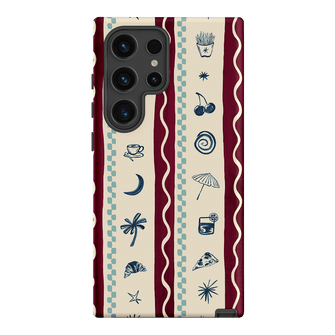 Summer Snacks Burgundy Printed Phone Cases Samsung Galaxy S24 Ultra / Armoured by Charlie Taylor - The Dairy