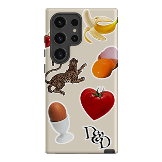 Sunday Stickers Cream Printed Phone Cases Samsung Galaxy S24 Ultra / Armoured by Desmond & Dempsey - The Dairy