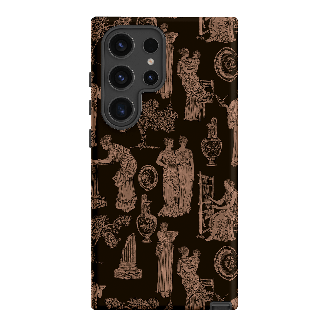 Symposium Burnt Umber Printed Phone Cases Samsung Galaxy S24 Ultra / Armoured by Veronica Tucker - The Dairy