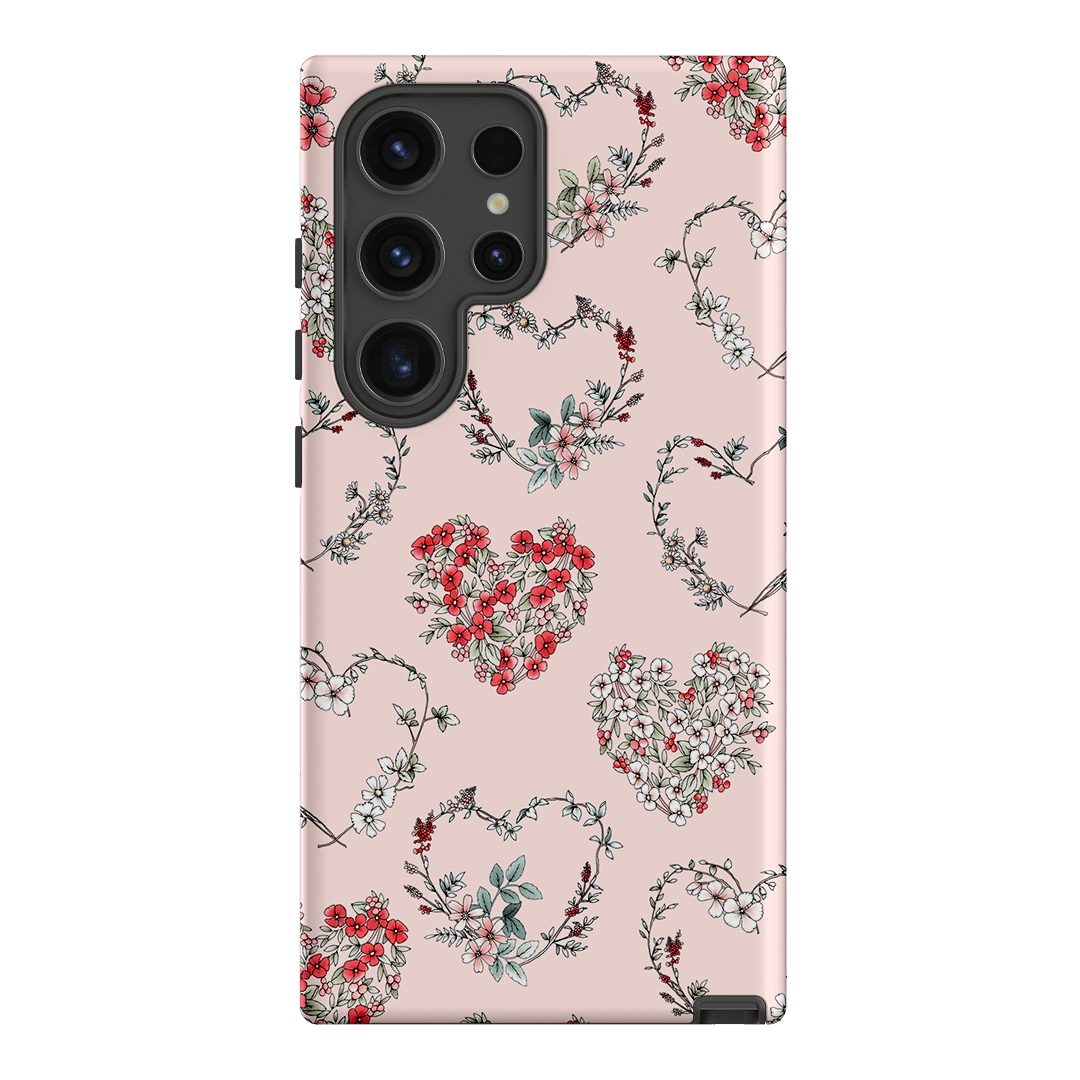 Wild Heart Wreath Printed Phone Cases Samsung Galaxy S24 Ultra / Armoured by Typoflora - The Dairy