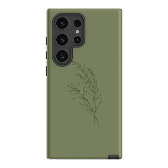 Khaki Wattle Printed Phone Cases Samsung Galaxy S24 Ultra / Armoured by Typoflora - The Dairy
