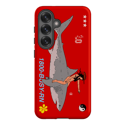 1800-Busy Rn in Red Printed Phone Cases Samsung Galaxy S25 / Armoured by Easty Beasty - The Dairy