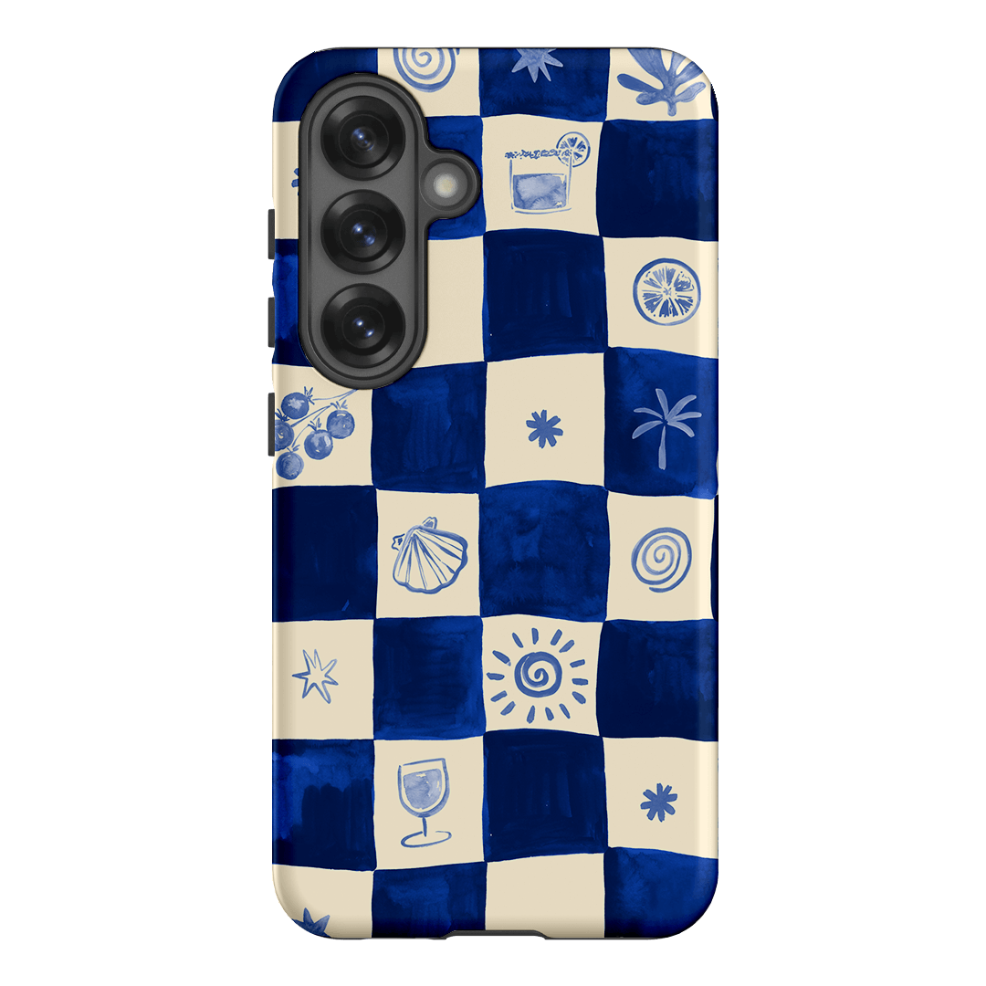Afternoon Mezze Azure Printed Phone Cases Samsung Galaxy S25 / Armoured by Charlie Taylor - The Dairy
