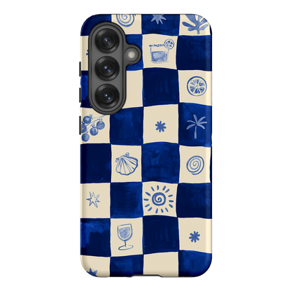 Afternoon Mezze Azure Printed Phone Cases Samsung Galaxy S25 / Armoured by Charlie Taylor - The Dairy