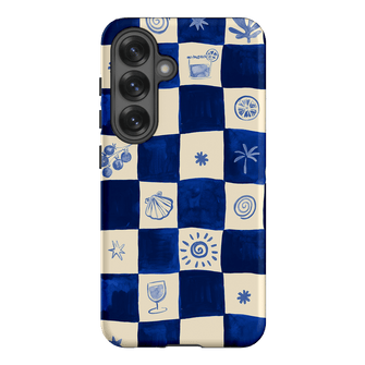 Afternoon Mezze Azure Printed Phone Cases Samsung Galaxy S25 / Armoured by Charlie Taylor - The Dairy