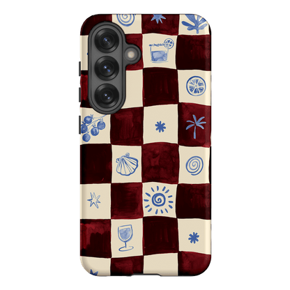 Afternoon Mezze Maroon Printed Phone Cases Samsung Galaxy S25 / Armoured by Charlie Taylor - The Dairy