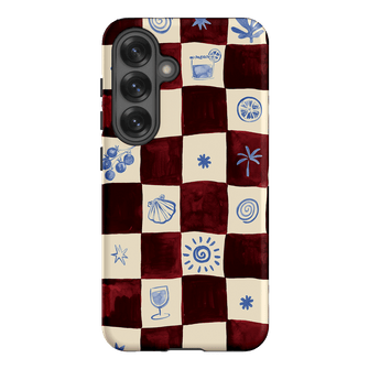 Afternoon Mezze Maroon Printed Phone Cases Samsung Galaxy S25 / Armoured by Charlie Taylor - The Dairy