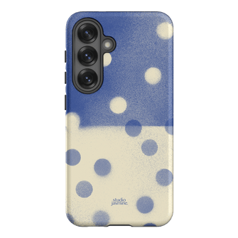 Bleu Polka Dot Printed Phone Cases Samsung Galaxy S25 / Armoured by Jasmine Dowling - The Dairy