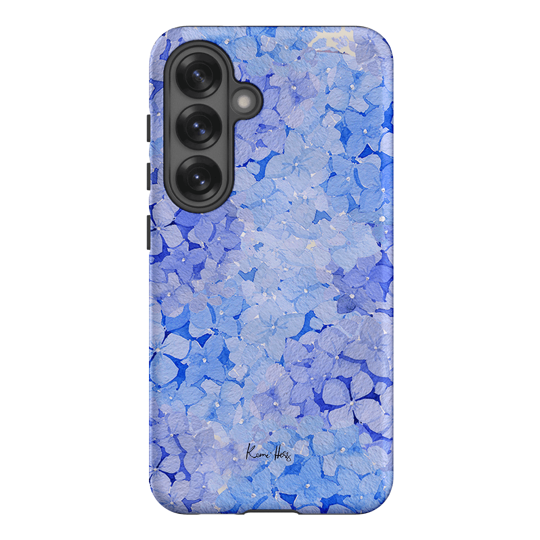 Hydrangea Blue Printed Phone Cases Samsung Galaxy S25 / Armoured by Kerrie Hess - The Dairy