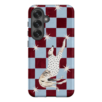 Check Greyhound Blue Printed Phone Cases Samsung Galaxy S25 / Armoured by Lisa Hu - The Dairy