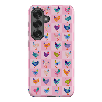 Checkered Chickens Printed Phone Cases Samsung Galaxy S25 / Armoured by Kayla Henley - The Dairy