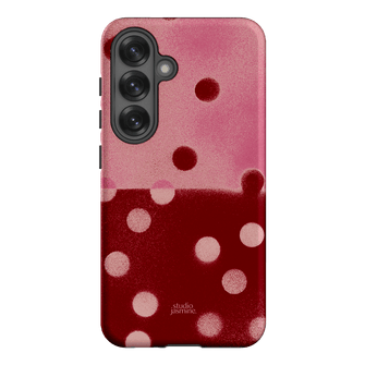Cherry Polka Dot Printed Phone Cases Samsung Galaxy S25 / Armoured by Jasmine Dowling - The Dairy