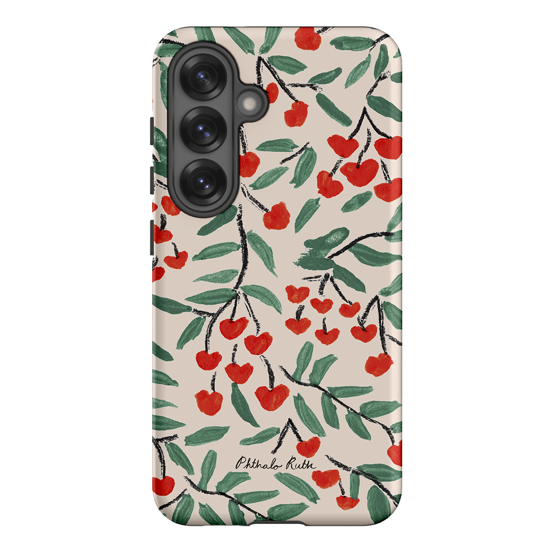 Cherry Love Printed Phone Cases Samsung Galaxy S25 / Armoured by Phthalo Ruth - The Dairy